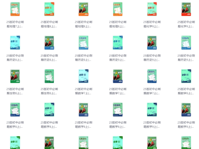 2025版《初中必刷题》90套 [ 全科多版 ] [ 18.4GB ]